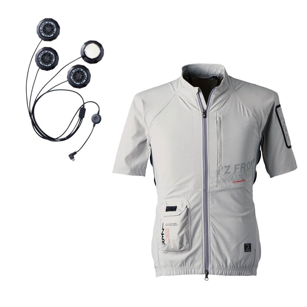 Amazon.co.jp: [アイズフロンティア] 半袖 ジャケット+ペルチェ