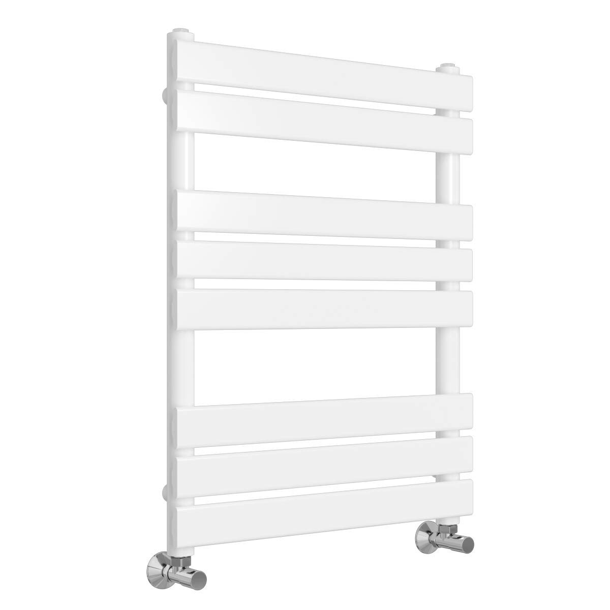 Warmehaus Minimalist Bathroom Flat Panel Heated Towel Rail Radiator Rad White 800x600mm - Modern Central Heating Space Saving Radiators - Perfect for Bathrooms