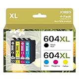 Hohe Seitenleistung: 500 Seiten pro 604XL Schwarzpatrone; 350 Seiten pro 604XL Cyan/Magenta/Yellow Multipack-Druckerpatronen (bei 5% Deckung)