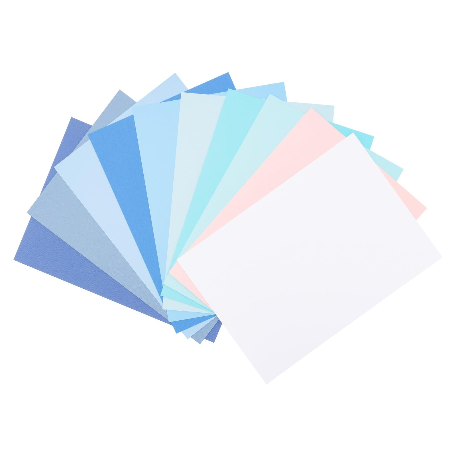 Vaessen Creative Cardstock A4 Blue 40x - 4 x 10 Colours - Smooth and Textured 216 GSM Coloured Card Making Supplies - Coloured Paper for Scrapbooking, Card Making and Other Paper Crafts