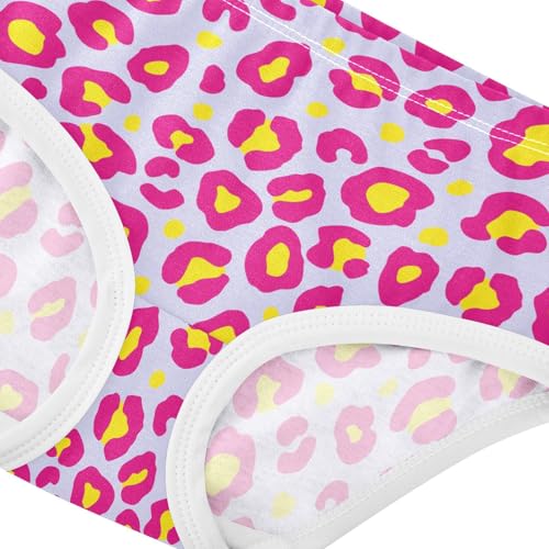 Little Girl Underwear Toddler Panties Kids Undies Leopard Print Soft Cotton Briefs 2T-8Y4
