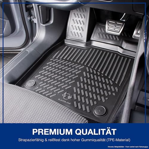 ELMASLINE Gummimatten & Kofferraumwanne Set für Cupra FORMENTOR 2020-2025 | Hoher Rand | Fußmatten + Kofferraummatte