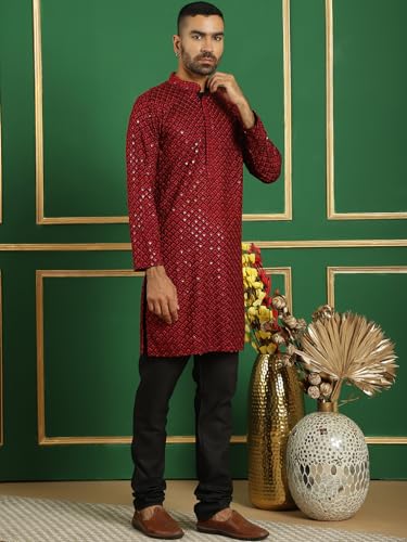 Image of Jompers Men's Cotton Embroidered Regular Kurta Sets