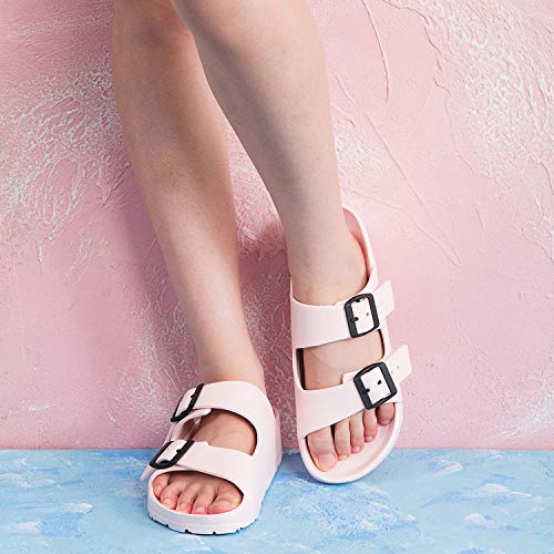 DL Adjustable Women's EVA Slides Sandals Double Buckle Beach Sandals for Women Slip On Summer Lightweight Waterproof… - Image 4