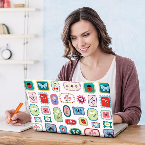Image of DINKY Flower Butterfly 12.1 13 13.3 14 15 15.4 15.6 inches Netbook Laptop Skin Sticker Cover Soft Reusable Protector for 11.6-15.6 Inch Notebook Chromebook Skin Decal