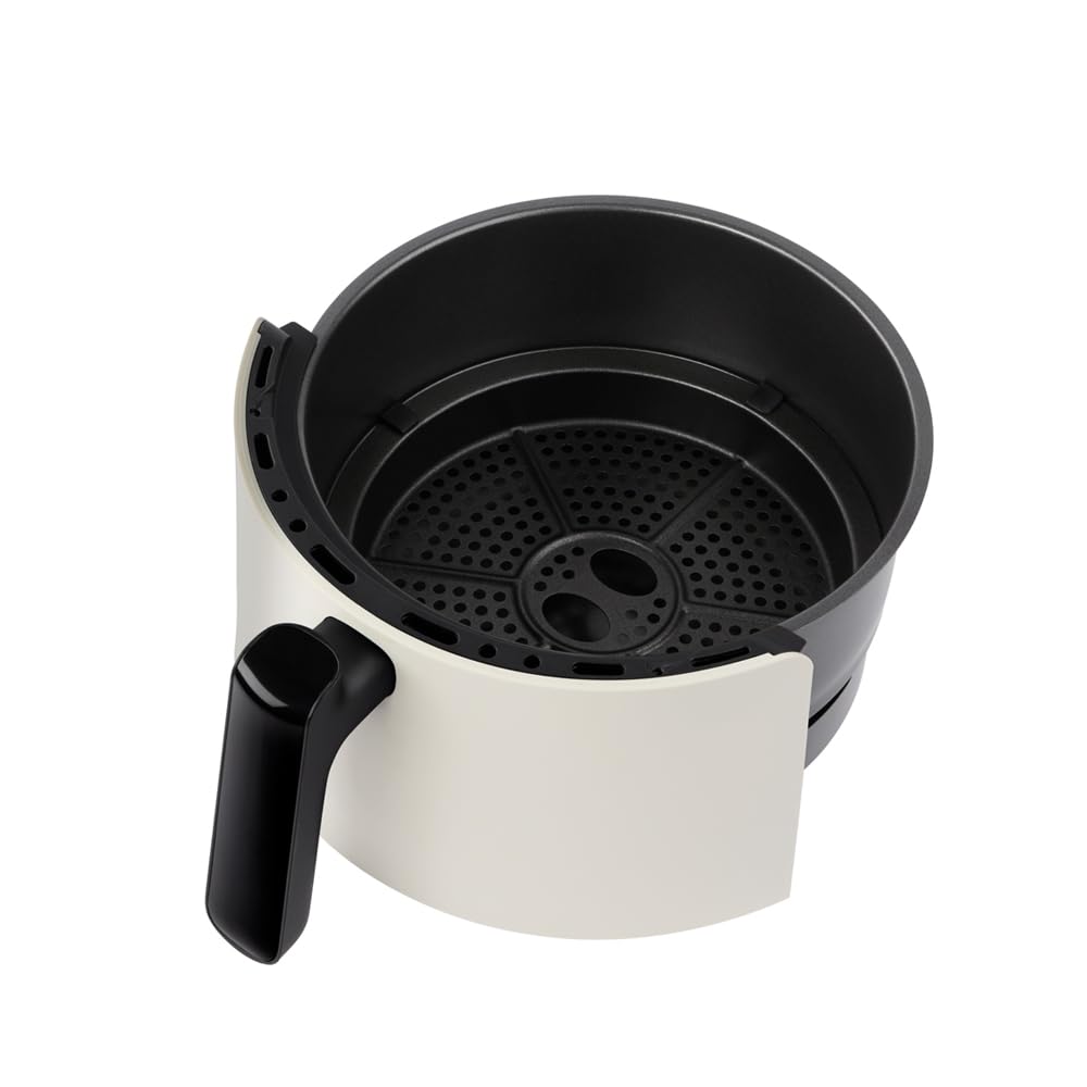 Russell Hobbs Friggitrice ad aria Panoramica, 5 L,no olio, 10 programmi di cottura, lavabile in lavastoviglie, friggere, grigliare, cuocere al forno, 200°C, Crema, 27421-56