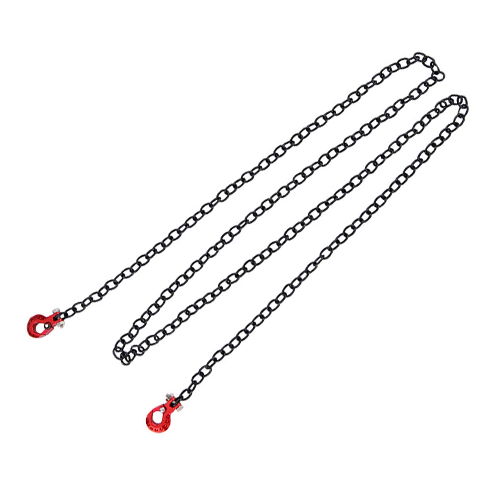 KEEDA RC Tow Chain Trailer Hook Decorative Accessories for 1:10 RC Rock Crawler Axial SCX10 Traxxas TRX4 Wraith D90 Tamiya CC01 Redcat (Red) - Image 4