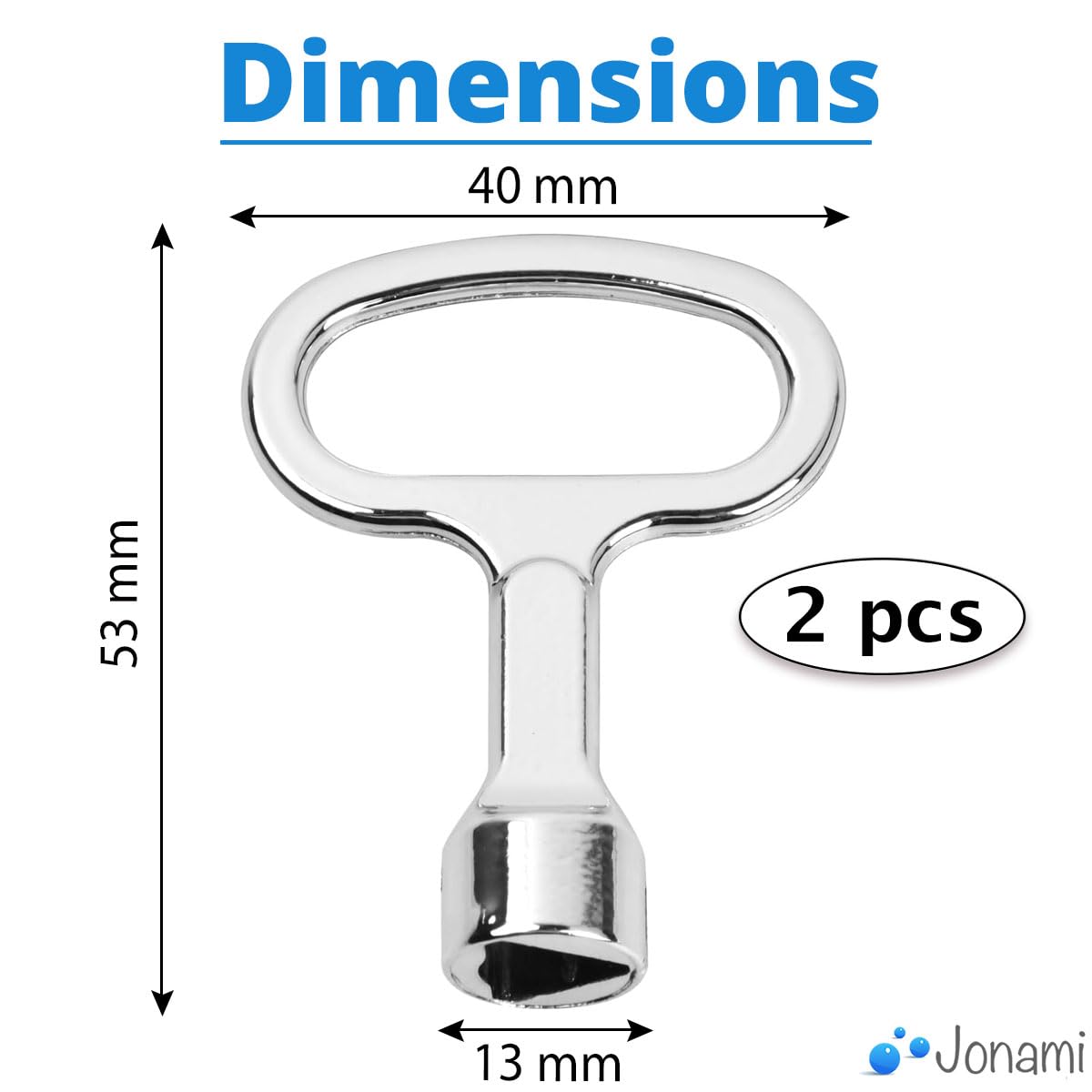 Jonami Clé Triangulaire Poubelle Universelle Déchet Conteneur Compteur Gaz Eau Électricité Recyclage Métal – Lot de 2