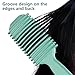 Curl Defining Brush, Curly Hair Brush, Slick Back Hair Brush, For Combing and Shaping Curls in All Hairstyles to Reduce Pulling (Green)
