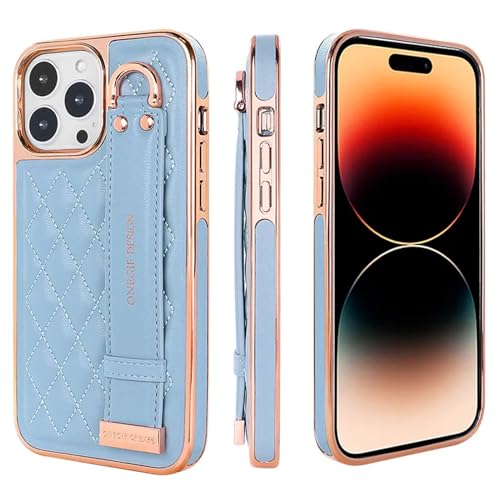 Coque en cuir luxueux pour iPhone 15 Pro Max dorure antichoc élégante