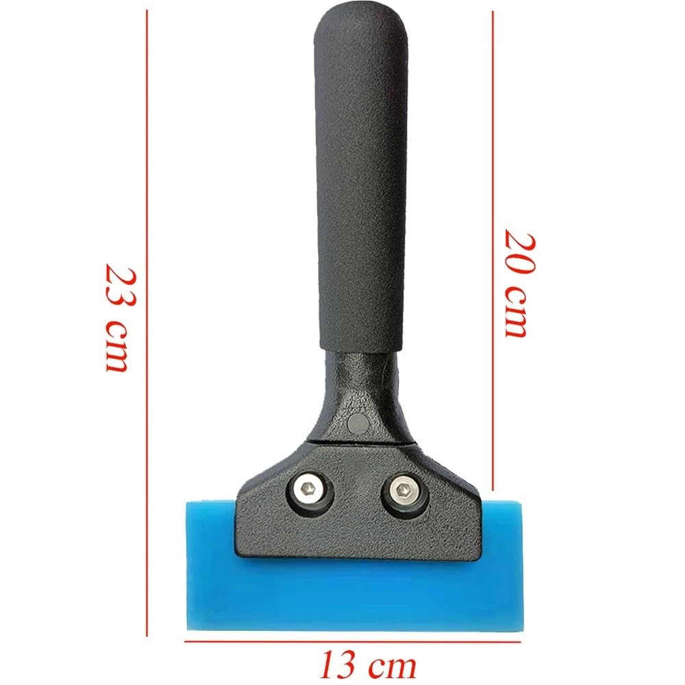 Blue Max – raclette avec poignée en Plastique et 5 Lames de Rechange en Caoutchouc BlueMax supplémentaires, for Teinte de fenêtre, for vitres de Voiture en Vinyle Transparent