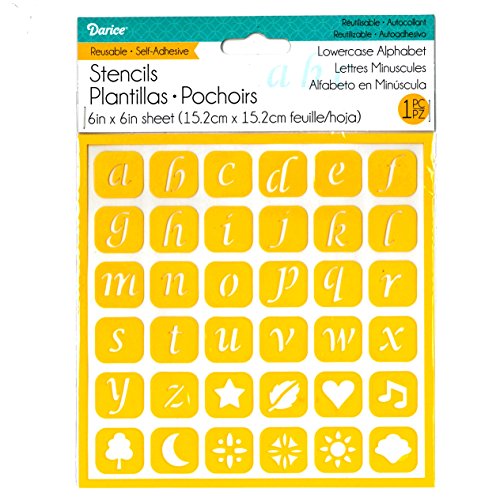 Darice - Stencil Adesivo Riutilizzabile, 15x 15