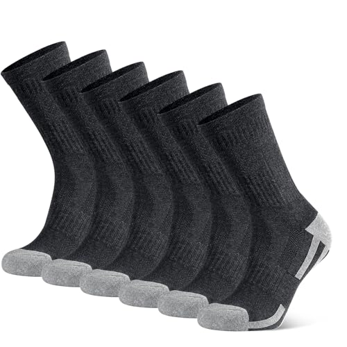 YORJOSOX Herren Sportsocken Gepolsterte Wandersocken Trekking - Baumwolle...