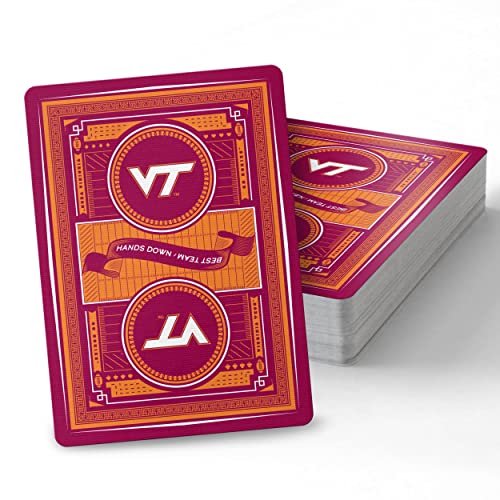 Image of YouTheFan NCAA Officially-Licensed Playing Cards - Original Artwork on All face Cards and Jokers - Team's Official Colors - Quality Linen Texture - Designed in The USA