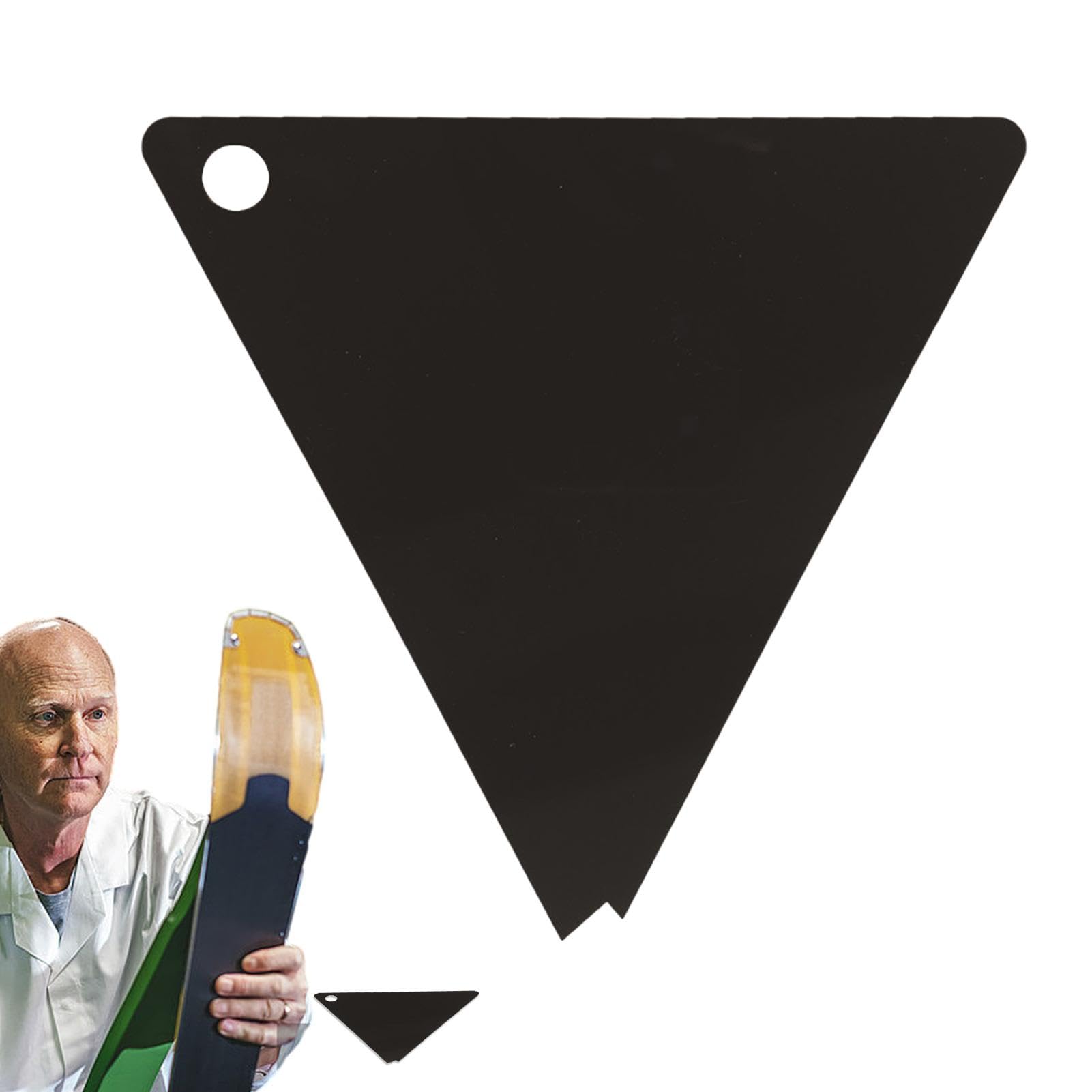Rascador de cera acrílico triangular para snowboard y esquí