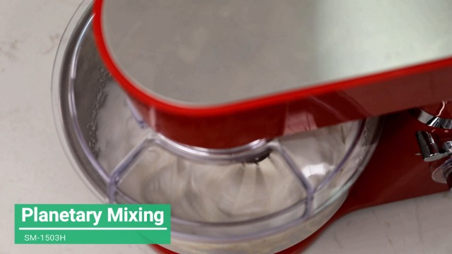 Küchenmaschine, POWWA 6,2 L Rührmaschine Knetmaschine, 6+1 Geschwindigkeit Teigmaschine,1500W Teigknetmaschine mit… – Bild 8