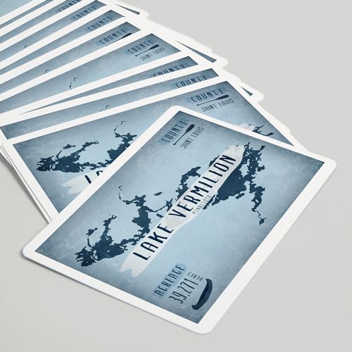 Baraja de naipes Poker Lake Vermilion 52 cartas miniatura 5