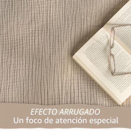 Ropa de cama de muselina 155x220 funda nórdica de algodón transpirable 4