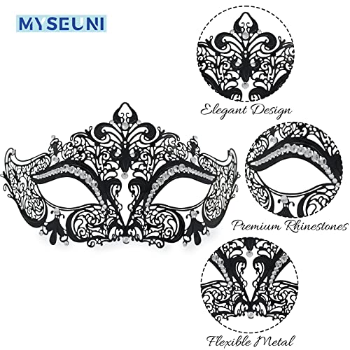 MYSEUNI Masquerade Mask for Couple - Image 3