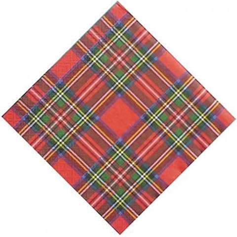 20 Pack Royal Stewart Tartan Design Paper Napkins - Made by Glen Appin Since 1903 Cover
