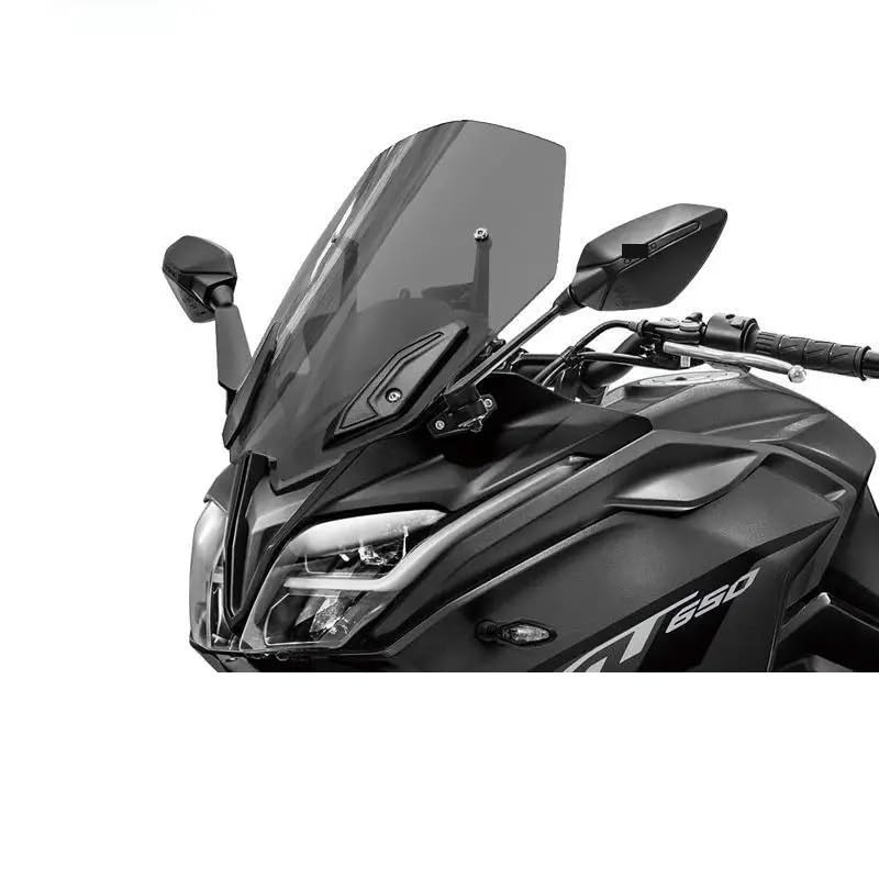 Pare-brise moto de qualité supérieure pour 650GT et 400GT modification bulle avant