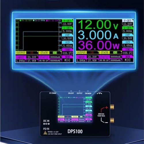 Alimentation à découpage CC programmable et réglable pour bureau portable