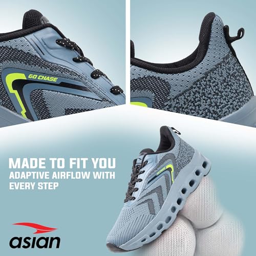 Image of ASIAN Powerplay-28 Running Shoes for Men | Memory Foam Lightweight Shoes with Air Coil Sole Technology | Ideal for Running, Training