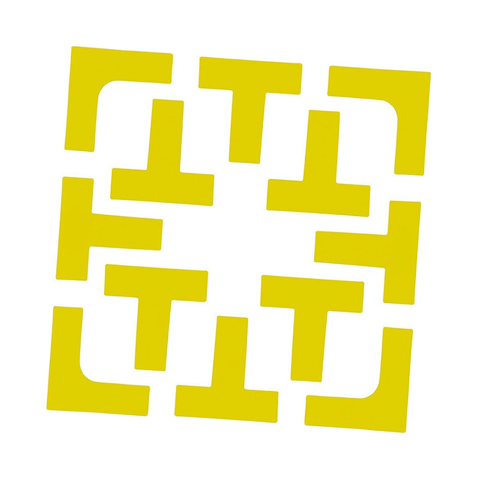 Oshhni de marqueurs de Terrain de Pickleball, Mini Terrain de Tennis de marquage de Lignes, équipement Portable en Silicone pour l'entraînement, Tennis