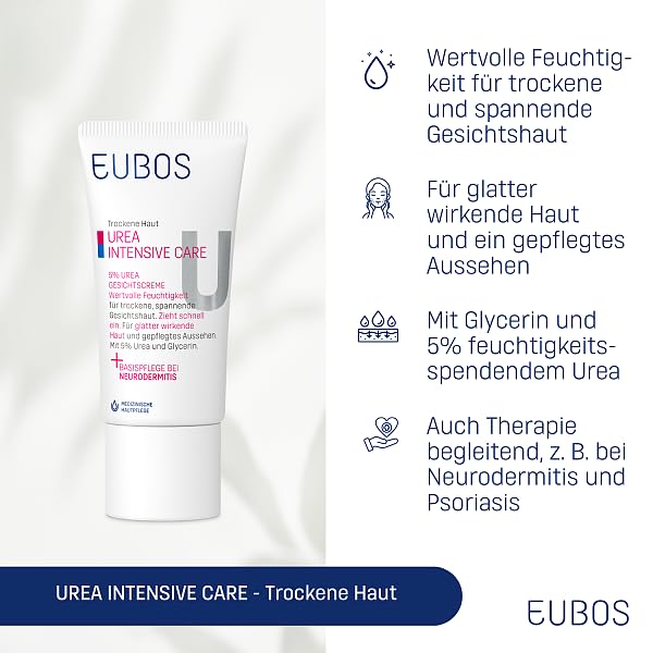 Eubos Trockene Haut Urea 5% Gesichtscreme, 50 ml [Misc.]