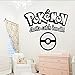 Jukunlun Autocollants Autocollants Muraux De Pokemon Romantique Papier Peint D'Art Pour La Décoration De La Chambre Des Enfants Mur Art Decal
