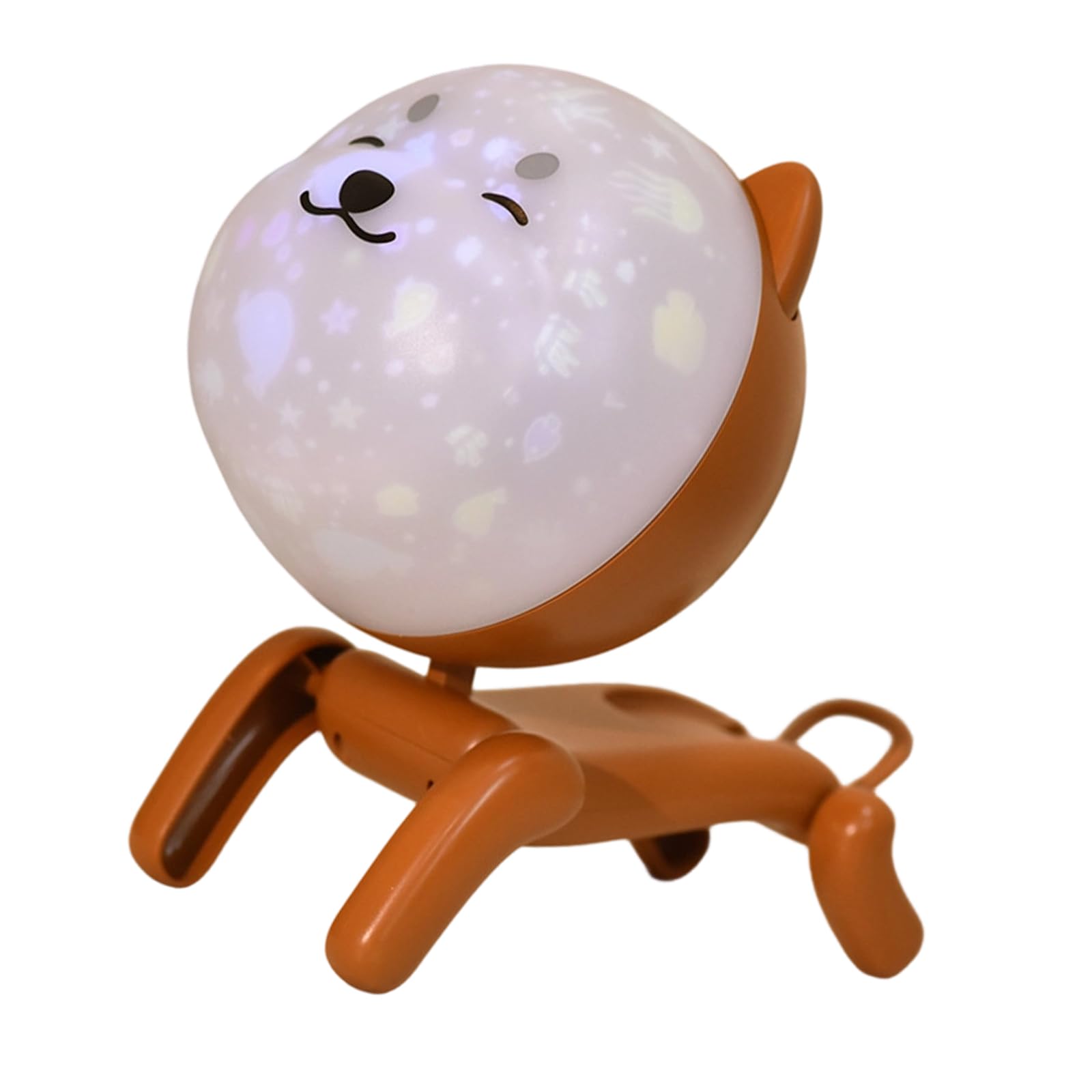 APGLSXY Rechargeable Lovely Dog Projector Night Light with Rotating Star Projection for Bedroom Star Projection Lamp