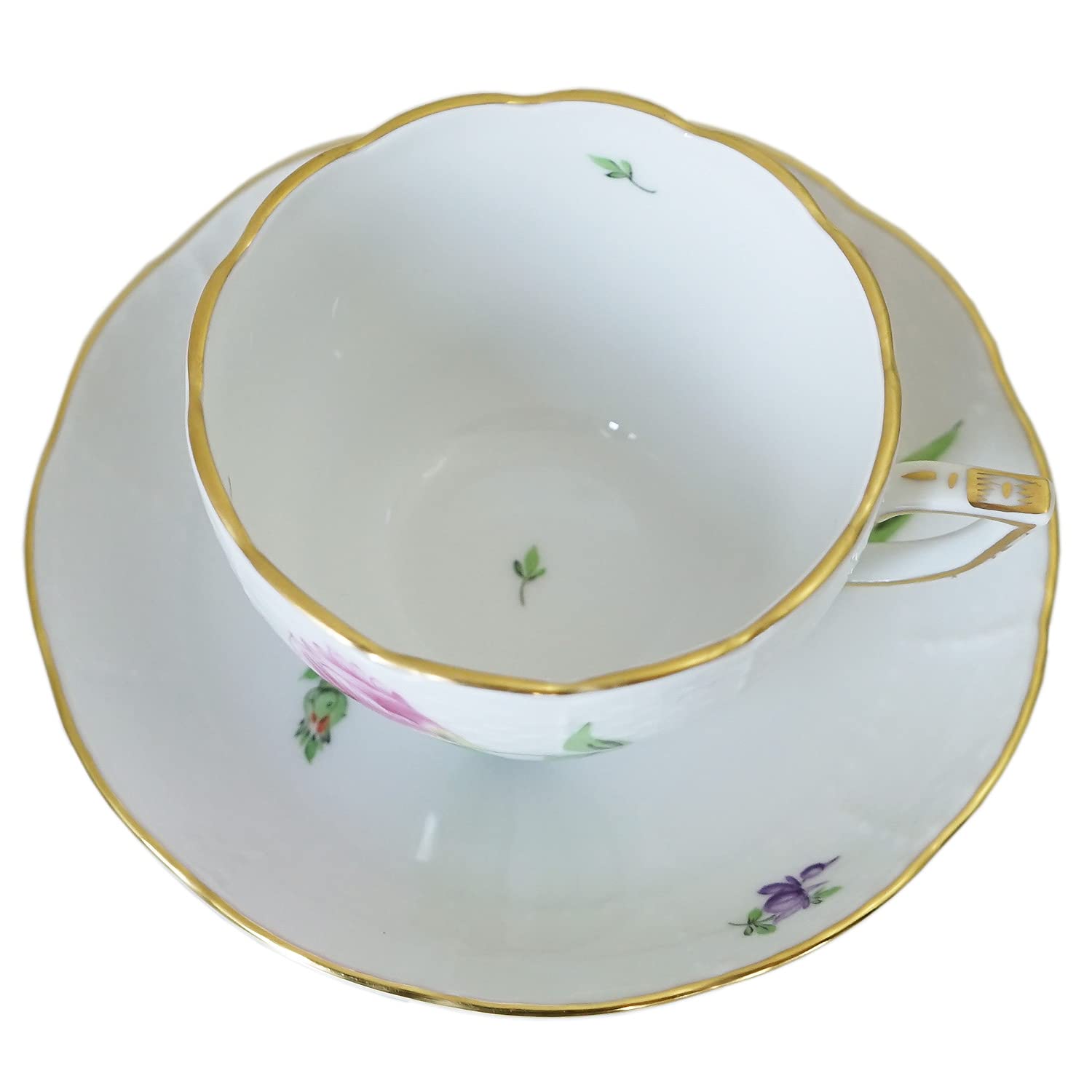 Amazon | ヘレンド ティーカップ&ソーサー キティ ピンク 200ml 手描き