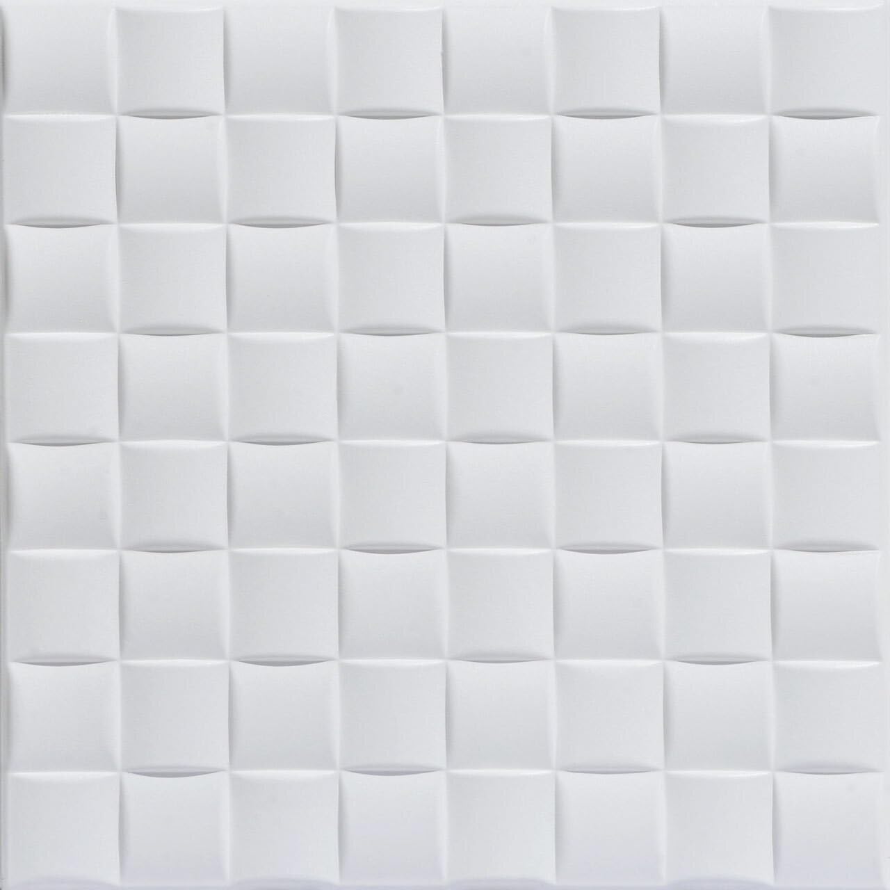 A La Maison Ceilings R25 Basket Weave Foam Glue-up Ceiling Tile (129.6 sq. ft./Case) Pack of 48, Ultra Pure White - Satin (Behr)