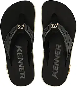 Chinelo Kenner Kivah Full Force Gold Preto
