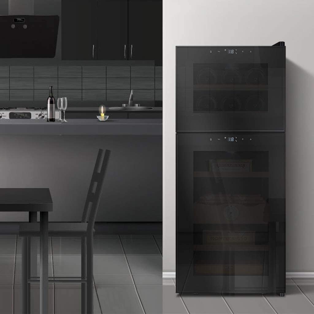 Elektronischer Zigarrenschrank mit Smart Touch, großes Fassungsvermögen, feuchtigkeitsspendend für Wein- und Tee-Aufbewahrung