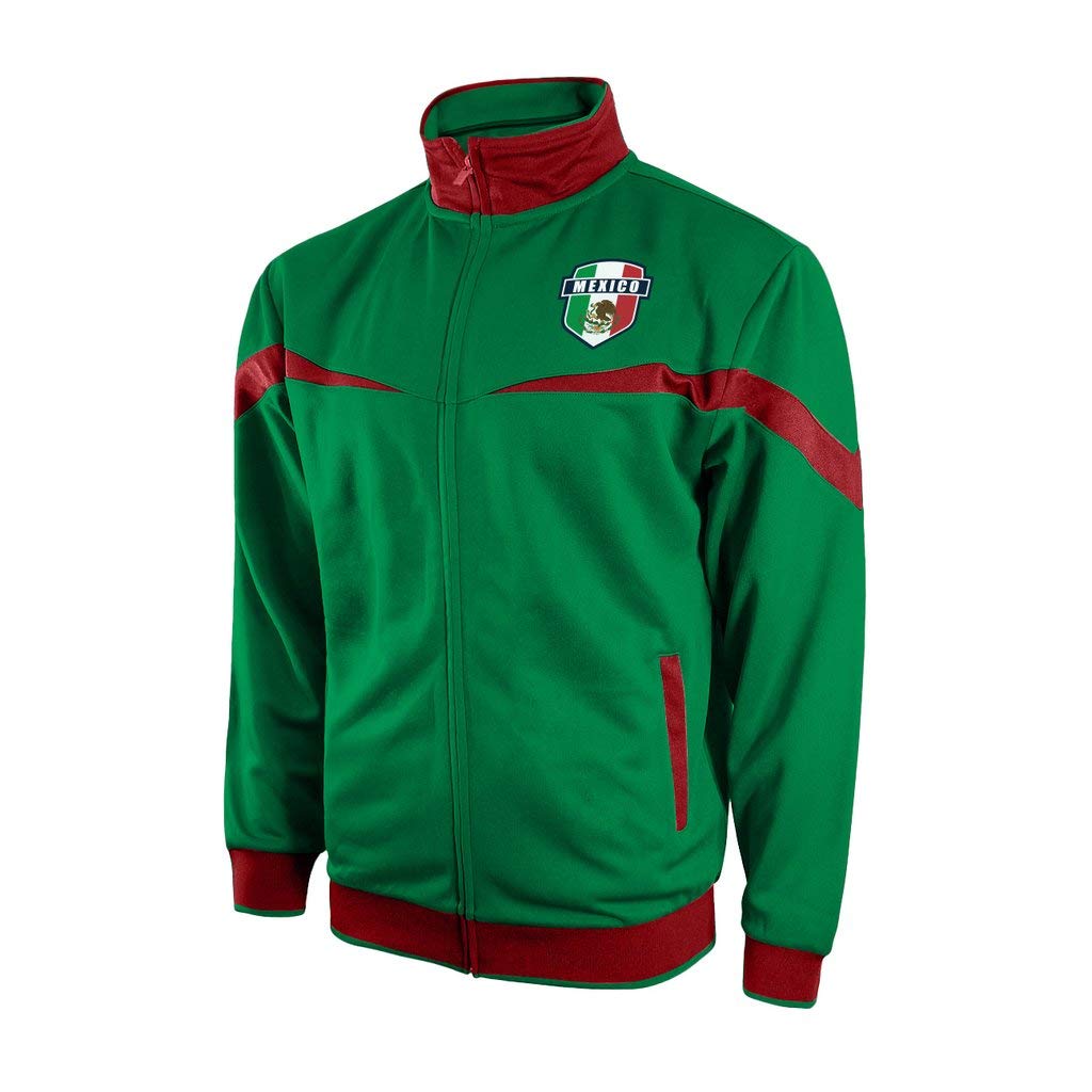 Icon Sports Men Mexico Soccer Zipper Soccer Jacket A Grade EX-Large 002