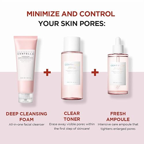 Miniatura 9 de SKIN1004 Madagascar Centella Poremizing Deep Cleansing Foam 4.22 fl oz, 4.2 fl oz, elimina los desechos que obstruyen los poros