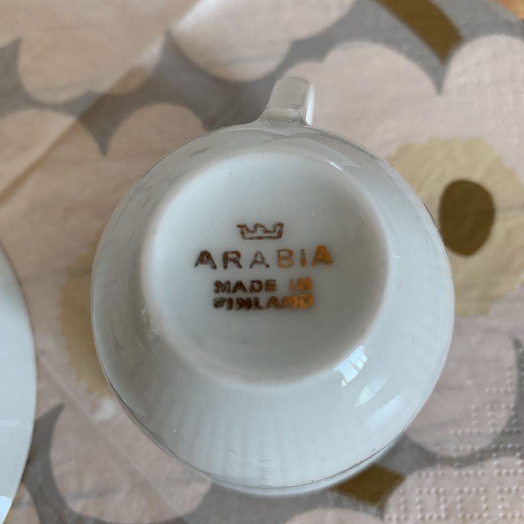ARABIA - Arabia アラビア ♡ オーロラ Aurora カップとソーサー ARABIA アラビア オーロラ aurora borealisティートリオ - メルカリ