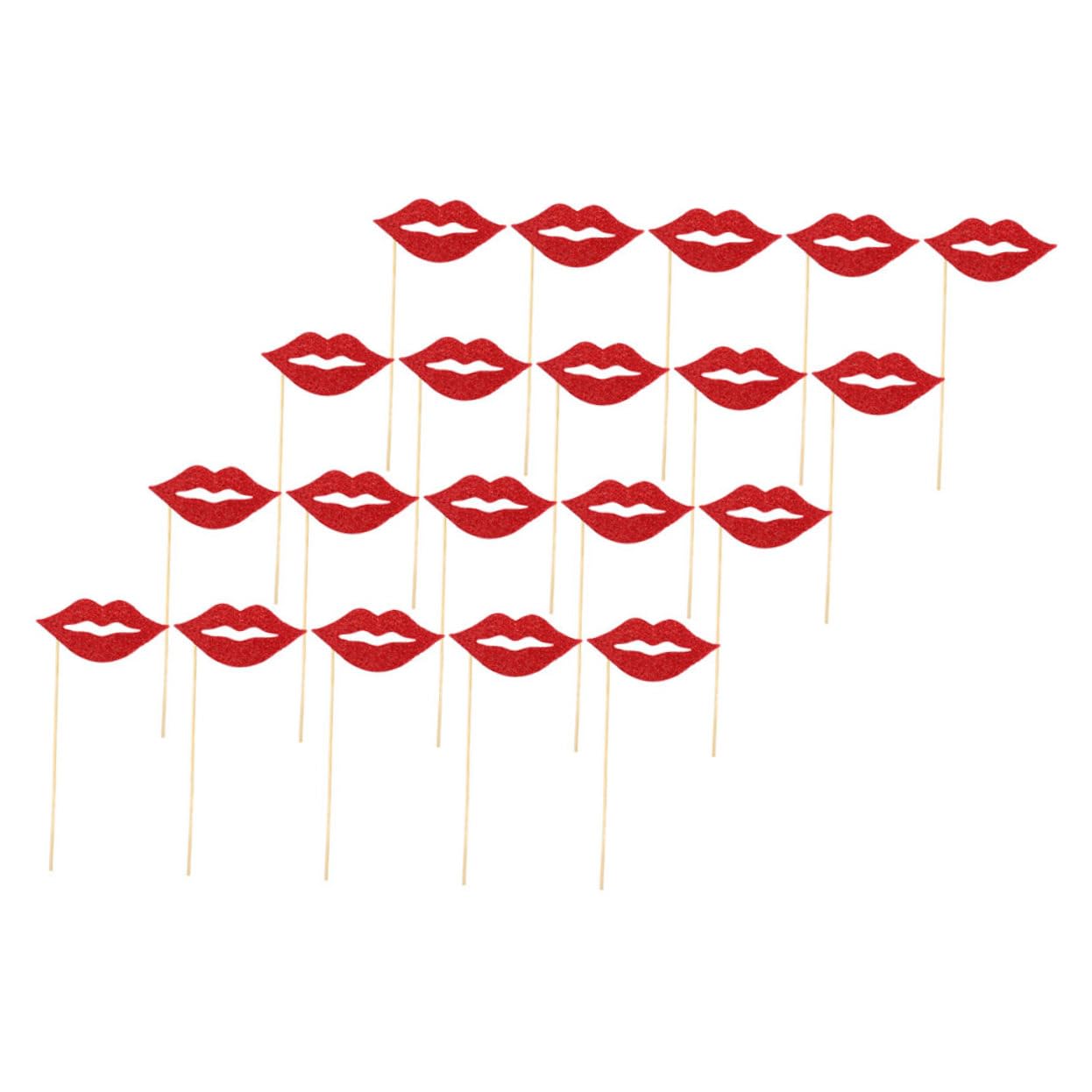 Mipcase 100piezas Accesorios De Fotografía De Labios para Bodas y Fiestas Props Divertidos De Cabina De Fotos para Cumpleaños y Celebraciones