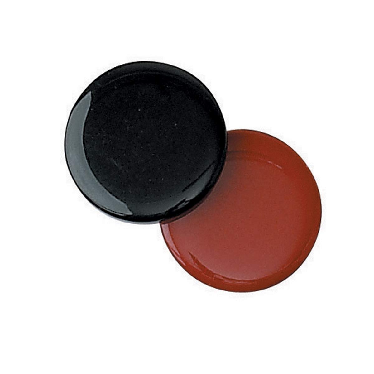 Visiodirect Lot de 5 Jetons Pile ou Face, Coloris Noir et Rouge - Diamètre 30 mm