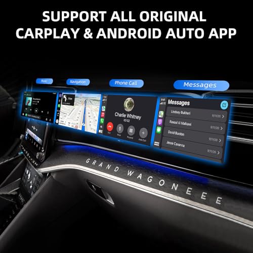 Image of 2-in-1 Wireless CarPlay and Android Auto Adapter, Plug and Play Dongle, Fast Auto-Connect, No Delay, for iPhone and Android, USB /USB-C Port, Black (Carplay-2102)