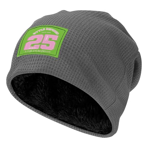 Bonnet à pompon en maille gaufrée chaud pour le ski et le quotidien