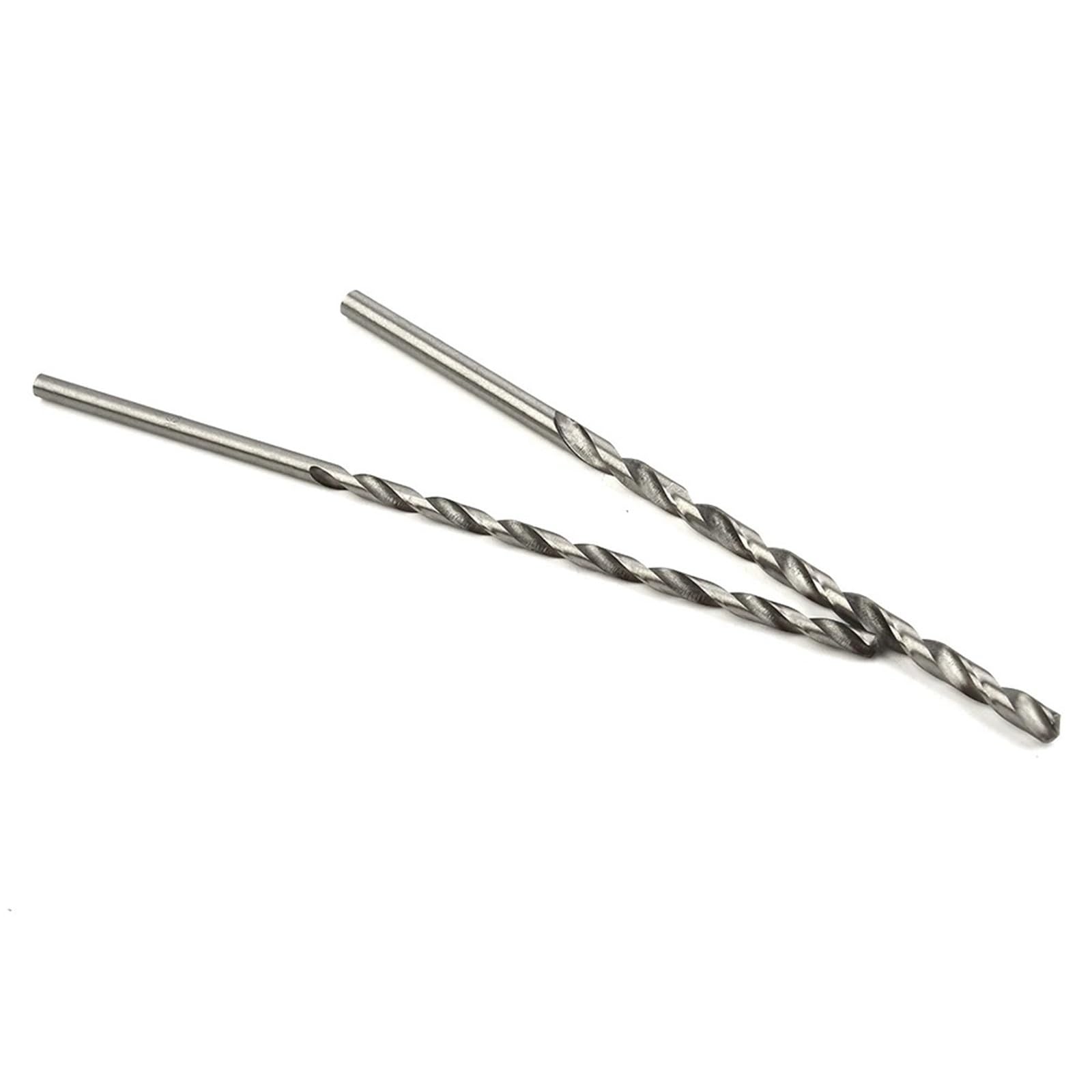 Juego de 3 (12 uds) brocas largas HSS acero alta velocidad 150mm, 2mm/3,0mm,5mm,4mm, for madera para Taladrar Madera