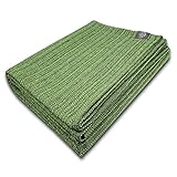 Craft Story Decke Yara I Uni Apfel-grün aus 100% Baumwolle I Tagesdecke I Sofa-Decke I Überwurf I Picknickdecke I Nutz- & Schutzdecke I ca.170 x 220cm