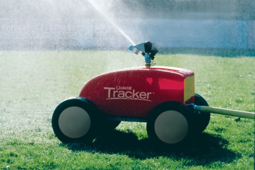 Underhill T-400 Tracker Traveling Adjustable Speed Control Irrigation Machine, 1-Inch Female Hose Connection Anchor Stake, and Auto Shut-off