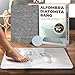 WB® – Alfombra Diatomita Baño Fast Dry 60x40 – Secado Rápido, Antideslizante y Antibacteriana – Alfombrilla Piedra Super Absorbente – Alfombrilla Diatomita - Stone Bath Mat - Color Gris