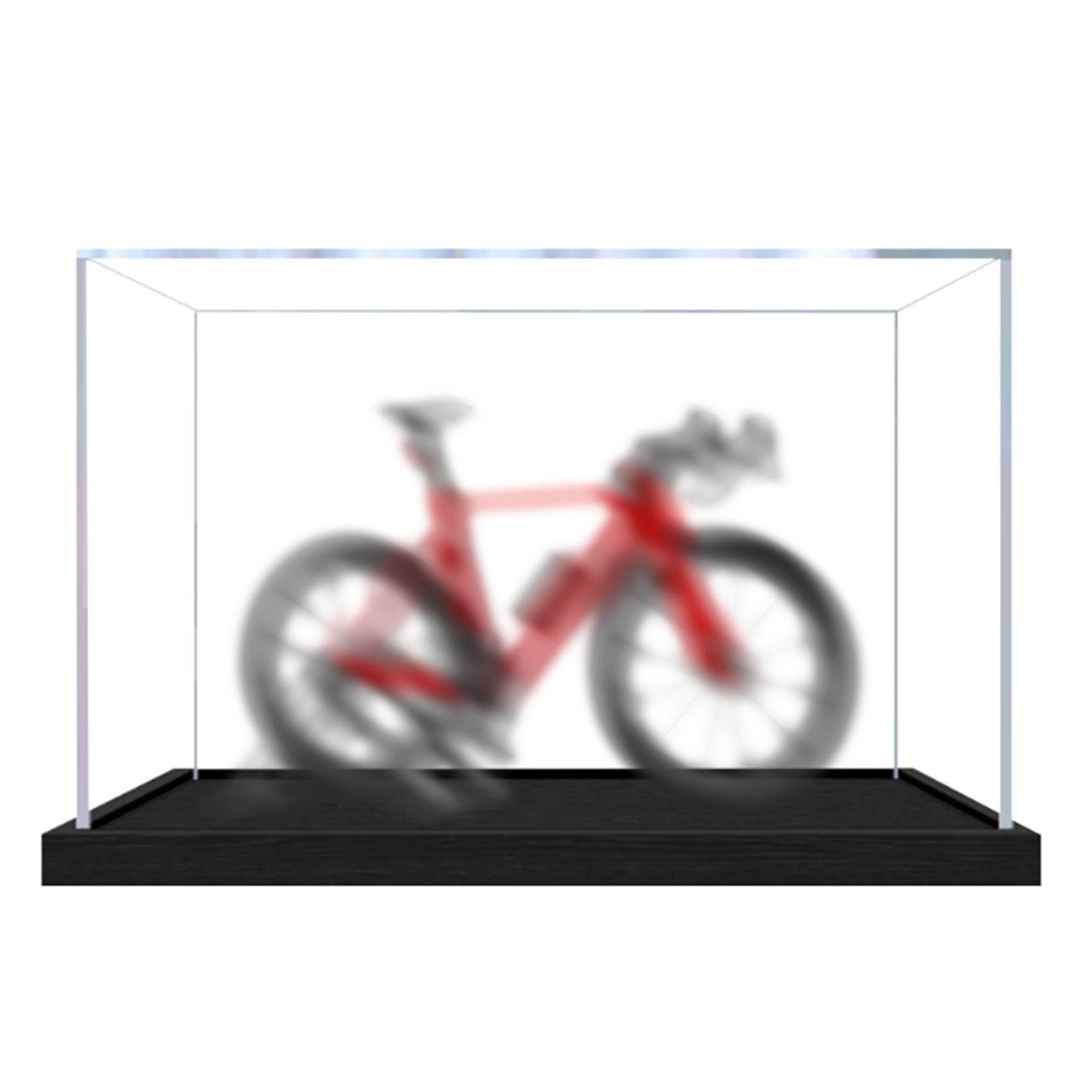 Acrylic Display Case for Le-go 11380 bicycle Model, Dustproof Display Box (display box only) (StyleA 3mm)