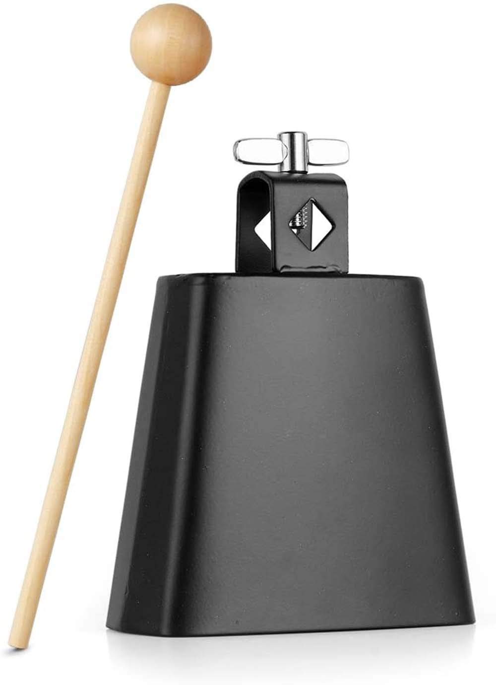 Buy (Black) 4 Inch Metal Steel Cow Bell Noise Maker, percussion