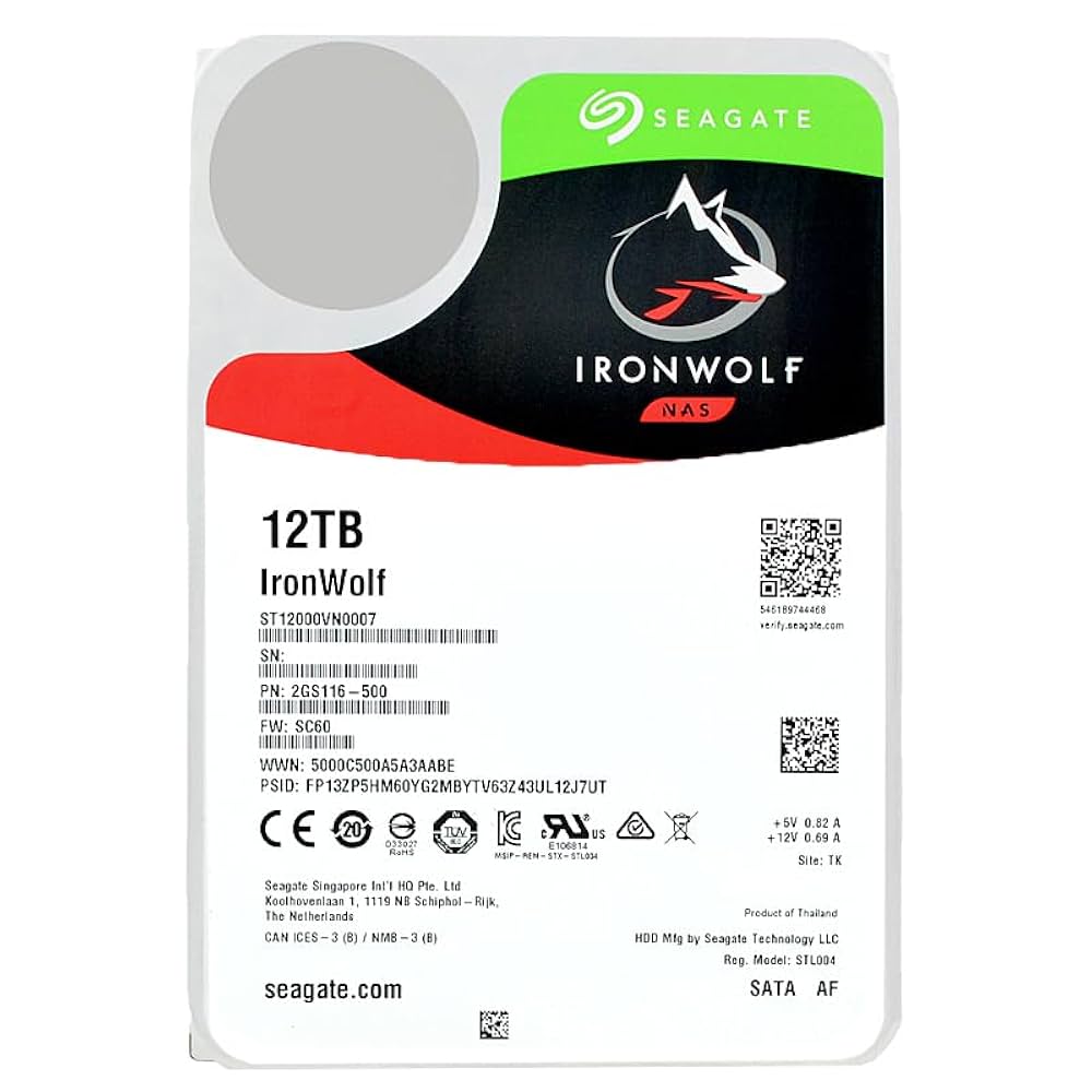 SEAGATE IronWolf 2TB ST2000VN009 2023年製 SEAGATE IronWolf 2TB ST2000VN009 2023年製 ◇【2本セット
