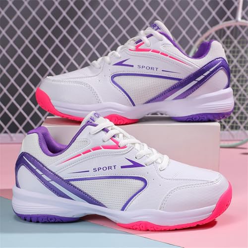 JiuQing Pickleball Shoes for Women Badminton Tennis Squash Shoes Lightweight Comfortable Indoor Outdoor Court Sneakers4